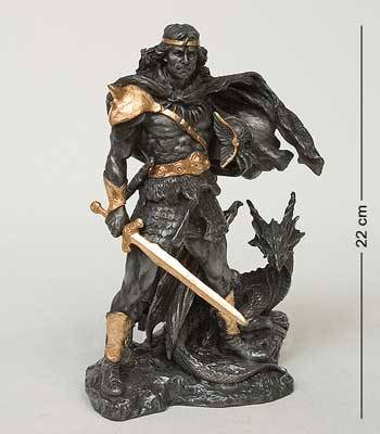 яСтатуэтка Veronese WS-38 "Викинг и Дракон" h=22cm