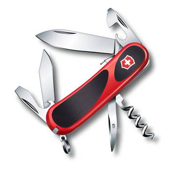 Нож Victorinox 2.3603.SC EvoGrip S101 (85мм 13 функций, красный с чёрными вставками, spring lock)