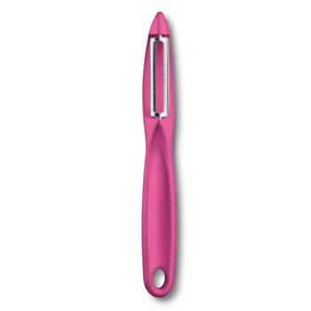 Нож Victorinox для чистки овощей 7.6075.5 универсальный (двустороннее зубчатое лезвие, цвет-розовый)