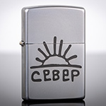 Зажигалка Zippo 205 Satin Chrome с гравировкой СЕВЕР