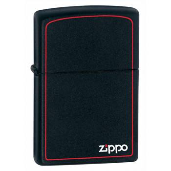 яЗажигалка"ZIPPO" 218ZB ZIPPO BLK W/BORDER