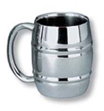 яКружка с двойными стенками S`Quire 350024-00(большой бочёнок 0,48л)