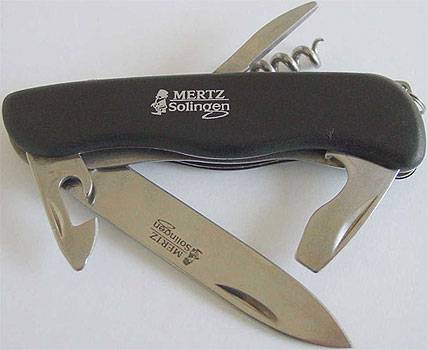 я725 Нож многофункциональный "Mertz" 5 функций , длина 19 см (11см)