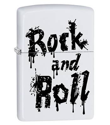 яЗажигалка Zippo 29538 Rock and Roll White Matte