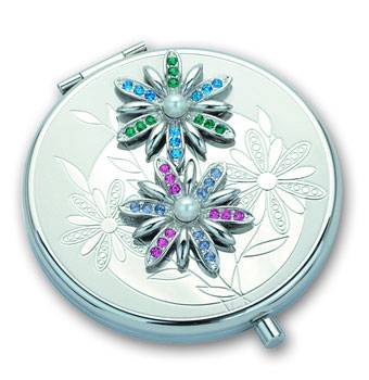 я98-0335 Зеркало косметическое Jardin D`ete D=64mm (цветы)