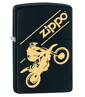 яЗажигалка Zippo 29528 Moto Cross Black Matte
