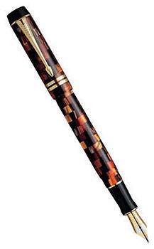 яПерьевая ручка F108 Parker Duofold Check International Amber GT(S0690760F,A0690780M)