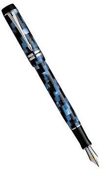 яПерьевая ручка F108 Parker Duofold Check International Blue PT(S0690970F,S0690990M)