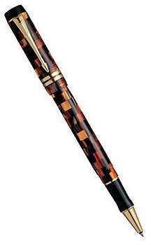 яРучка-роллер T108 Parker Duofold Check International Amber GT(S0690820)