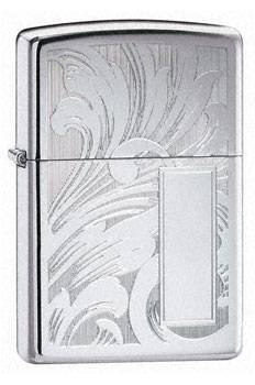 яЗажигалка"ZIPPO" 21138 SCROLL DESIGN V PANEL
