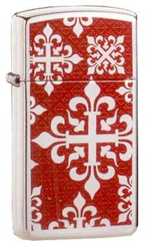 яЗажигалка"ZIPPO" 24195 SLIM FLORAL (узкая)