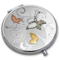 я98-0564 Зеркало косметическое Jardin D`ete D=64mm (Три бабочки)