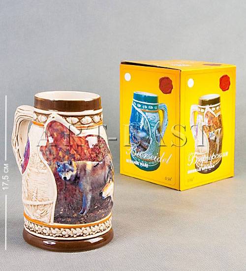 яCD-08 Пивная кружка "Бюргерская" 900ml h=17.5cm