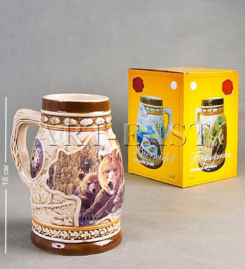 яCD-10 Пивная кружка "Бюргерская" 900ml h=18cm
