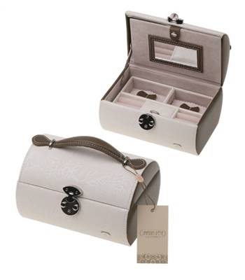 Шкатулка для украшений  Jardin D`Ete WG041B белая с золотом 18x13x12cm
