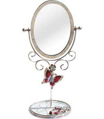 яHS-22766N JARDIN D`ETE Зеркало настольное "Мраморная мозаика"(13х11х25,5см)