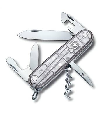 Нож Victorinox 1.3603.T7 Spartan офицерский, 91мм, прозрачный серебристый