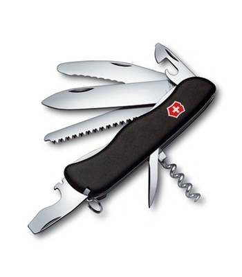 яНож Victorinox 0.8483.3 Jumpmaster солдатский с фиксатором, 111мм, черный