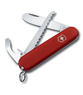 яНож Victorinox 2.2373 Ecoline My First Victorinox, 84мм, матовый красный