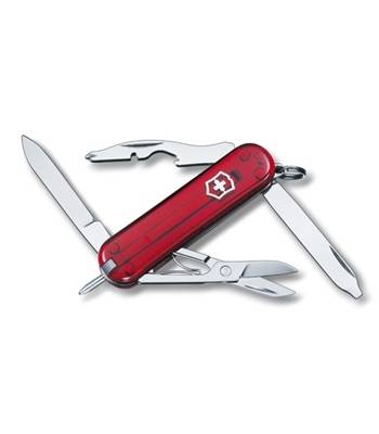 яНож-брелок Victorinox 0.6365.T Manager, 58мм, полупрозр. красный
