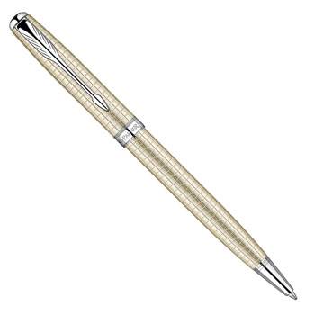Шариковая ручка Parker Sonnet Premium Cisele Decal K535 Sterling Silver CT серебро 925пробы S0912520