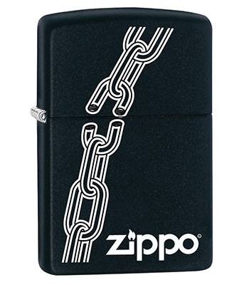 яЗажигалка Zippo 29540 Broken Chain Black Matte