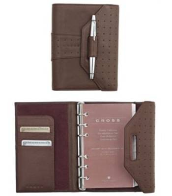 яОрганайзер Cross AC232-9 Pocket  с ручкой (коричн) 12.2 х 14.8 см