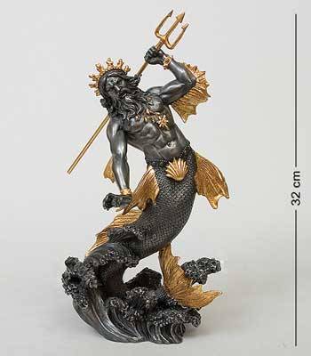 яСтатуэтка Veronese WS-02 "Посейдон-Бог морей" h=32cm