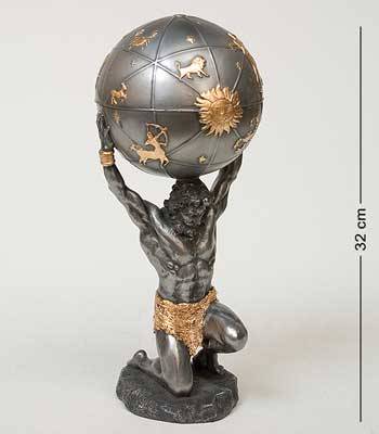 яСтатуэтка Veronese WS-20 "Атлант" шкатулка h=32cm