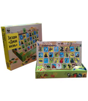 яWWF992 Игра Загадки "Дикая жизнь" Детские развивающие эко-игры от WWF