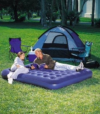 яНадувная двуспальная кровать Bestway 67003 Flocked Air Bed Queen (203x152x22см, + ремнабор)
