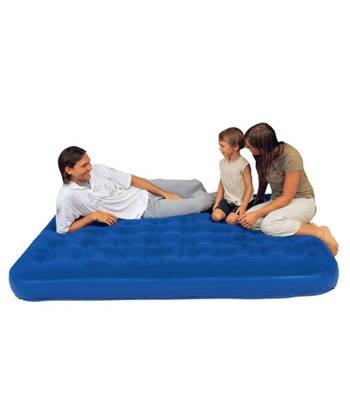 яНадувная двуспальная кровать Bestway 67274 Flocked Air Bed Twin Plus (193x122x22см, + ремнабор)