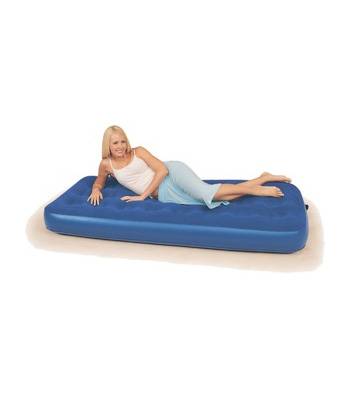 яНадувная односпальная кровать Bestway 67000 Flocked Air Bed Single (185x76x22см, + ремнабор)