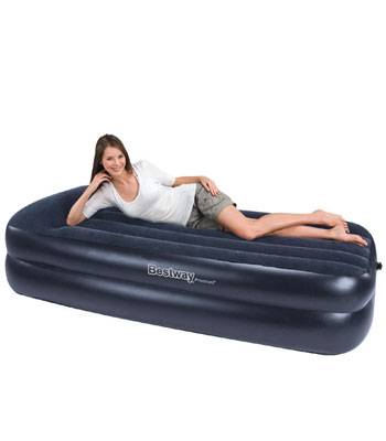 яНадувная односпальная кровать Bestway 67381 Premium Air Bed Single (203x102x46см, + насос)