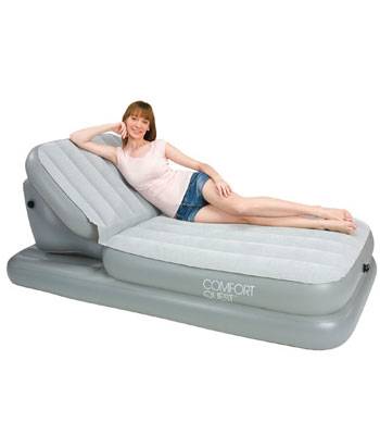 яНадувн. полуторная кровать Bestway 67386 Airbed with Adjustable Backrest (211x104x81см, + регулиру)