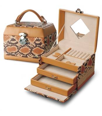 яШкатулка для украшений  Jardin D`Ete PB857 "коричневый", змея 17x14,6x13,5 см