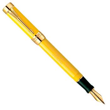 яПерьевая ручка F100 Parker Duofold Mandarin Yellow Centennial LE 2012 (1867457)