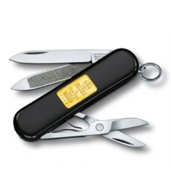 яНож-брелок Victorinox 0.6203.87  CLASSIC LIMITED EDITION 2012 с золотым слитком 1гр