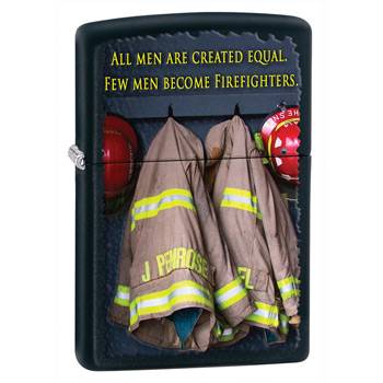 яЗажигалка Zippo 28316 Fireman Coats Black Matte
