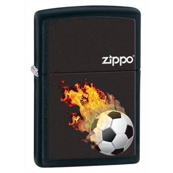 яЗажигалка"ZIPPO" 28302 SOCCER BLACK MATTE