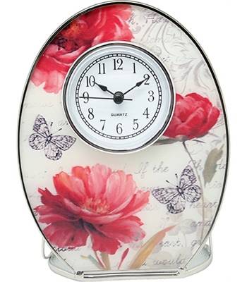 яHS-24958D JARDIN D`ETE Часы "Маки" 12 х 6 х 4 см