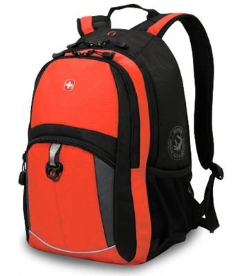 яРюкзак Wenger 3191207408 оранжевый/черный, 33x15x45 см 22литра