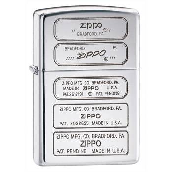 яЗажигалка Zippo 28381 Stamped High Polish Chrome