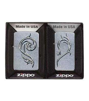 яЗажигалка"ZIPPO" 28477 ПОДАРОЧНЫЙ НАБОР STREET CHROME