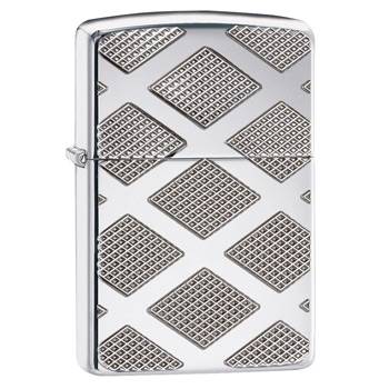 яЗажигалка Zippo 28637 Armor Carved Chrome Diamond