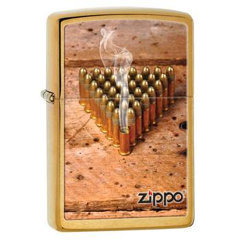 яЗажигалка Zippo 28674 Bullets Brushed Brass