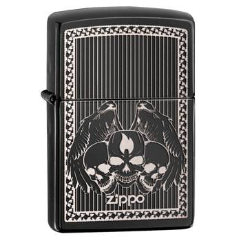яЗажигалка Zippo 28678 Winged Skulls