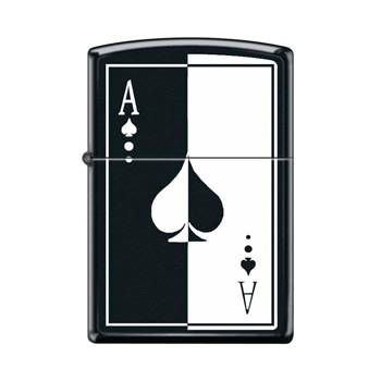 яЗажигалка"ZIPPO" 28945 Ace Black Matte