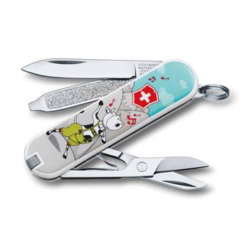 яНож-брелок Victorinox 0.6223.L1504 Classiс "Yodelay-hee-moo" 58мм