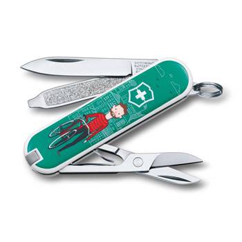 яНож-брелок Victorinox 0.6223.L1508 Classiс "Ride Your Bike" 58мм